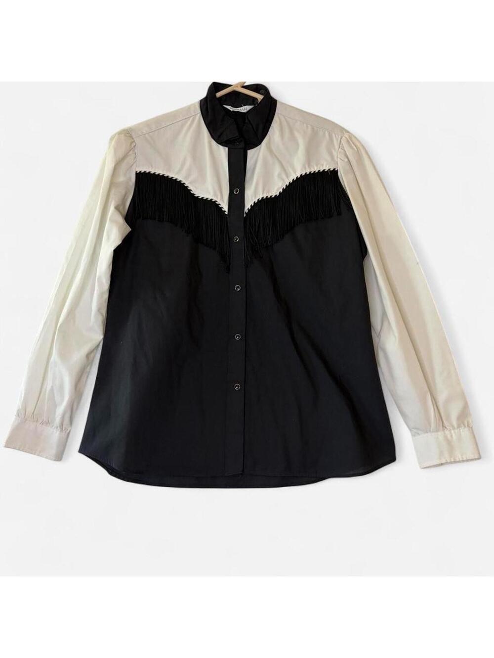 Karman Women's Black and White Blous